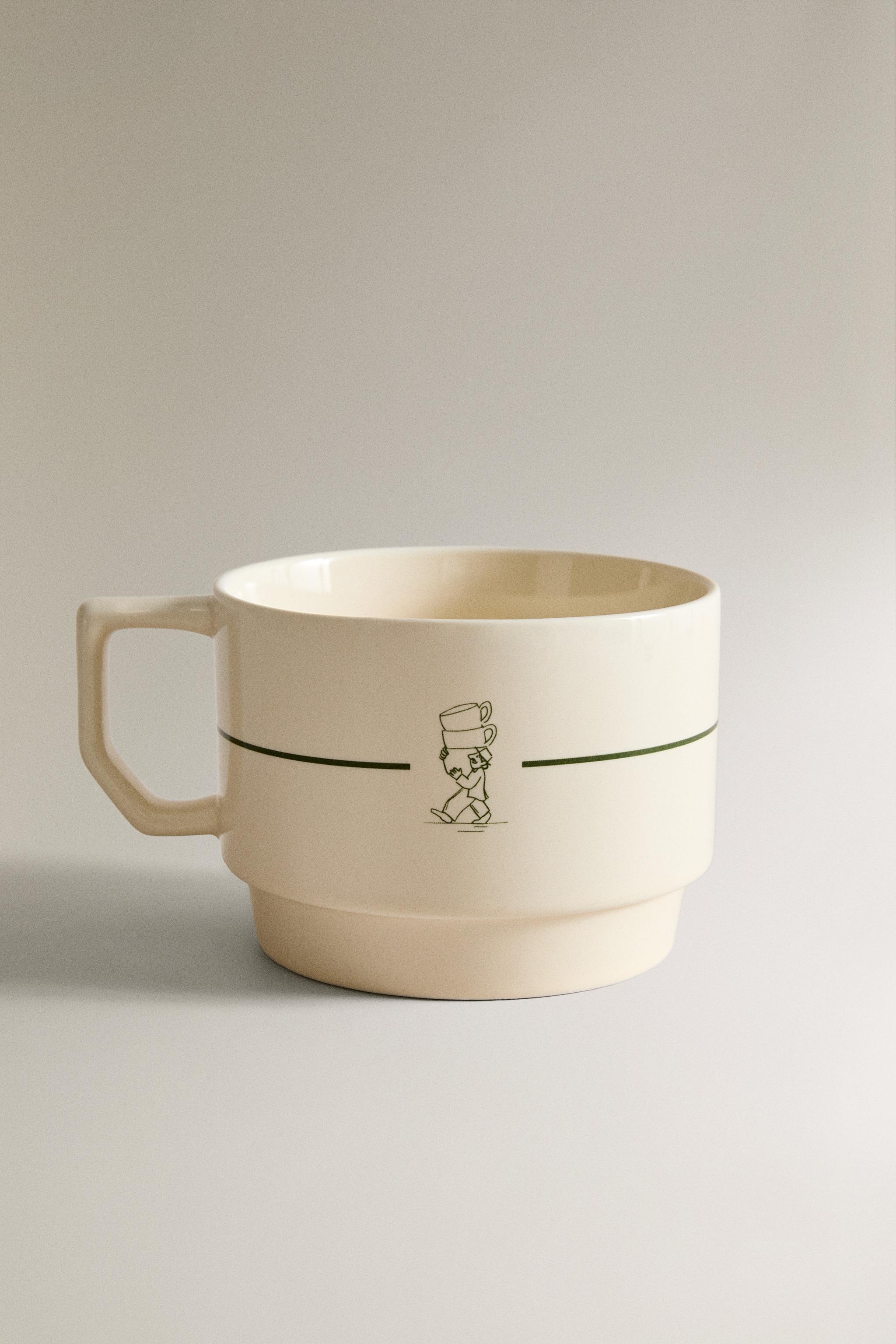 COFFEE SHOP STONEWARE MUG